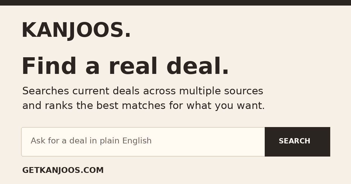 I just launched a side project: a deals site that shows why something is actually a deal. Feedback w